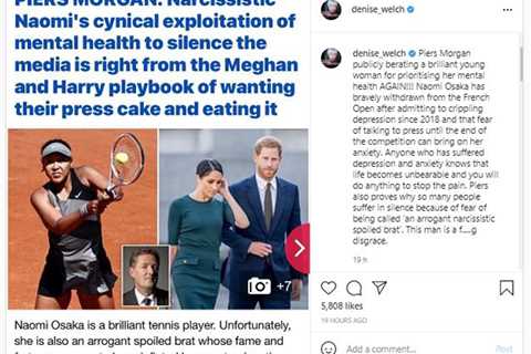 Denise Welch reignites bitter feud with Piers Morgan calling him a ‘f***ing disgrace’ in row over..