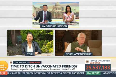 GMB’s Adil Ray in furious clash with Covid anti-vaxxer who claims getting vaccine is ‘psychotic and ..