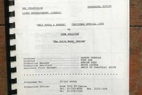 Only Fools And Horses Christmas special script from 1989 selling for thousands on eBay