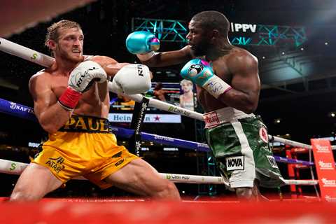 Floyd Mayweather fails to KO Logan Paul as YouTuber takes boxing legend to points in exhibition bout