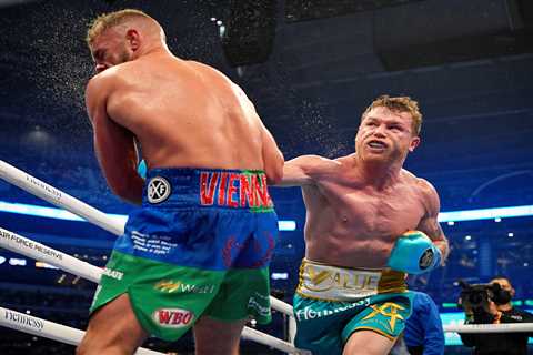 Canelo Alvarez reacts to Floyd Mayweather failing to KO Logan Paul prompting Jake Paul to call him..