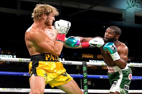 Floyd Mayweather breaks down Logan Paul payday with £21m from adverts on shorts and £1m sitting in..