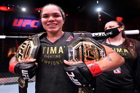 Amanda Nunes jokingly calls out Kim Kardashian for exhibition fight after Floyd Mayweather’s clash..