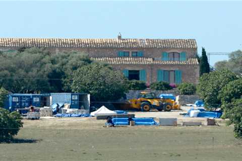 Love Island villa is nearly ready for new series as staff rush to get it finished before 28 June..
