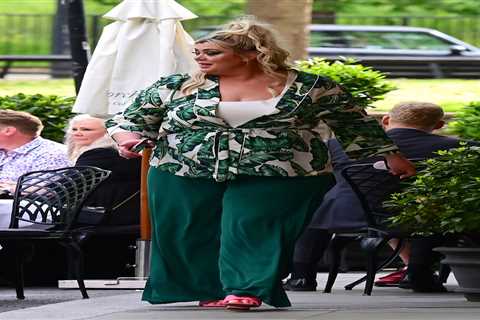 Gemma Collins wows as she shows off weight loss while sipping champagne at posh hotel
