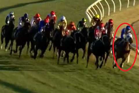 Female jockey Laura Lafferty, 22, rushed to hospital after leading horse crashes through barrier..