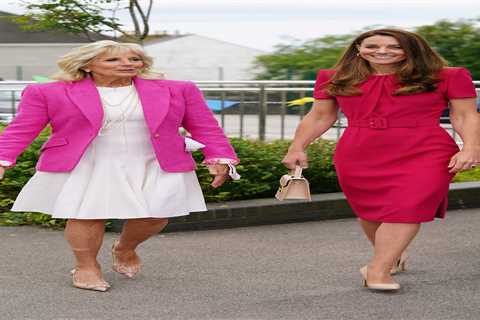 Kate Middleton, Jill Biden and Carrie Johnson all get the memo as they wow in pink