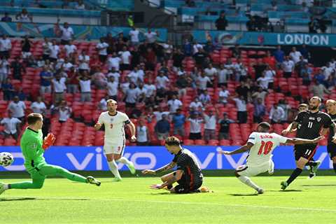 Watch Raheem Sterling score England’s first goal at Euro 2020 against Croatia sending nation into..