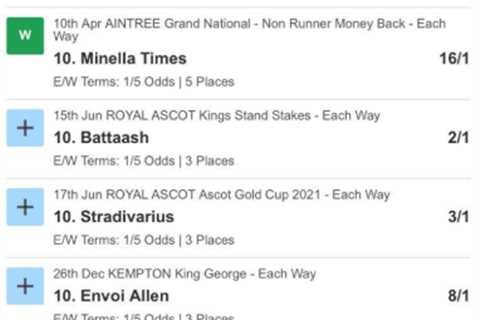 Royal Ascot punter with £27,650 on the line from just £5 bet needs one horse to win today to keep..