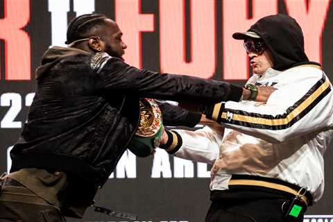 Tyson Fury and Deontay Wilder come face-to-face TONIGHT in explosive trilogy build-up after heated..