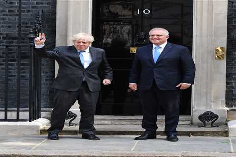 Boris Johnson signs historic post-Brexit trade deal with Australia that could make steaks and wine..