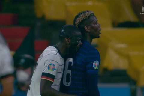 Rudiger denies biting Pogba in Germany’s Euro 2020 loss to France and insists he smoothed it over..