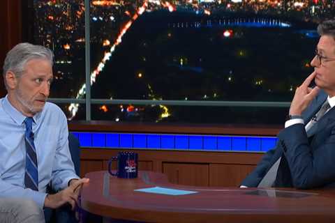 What did Jon Stewart say on Stephen Colbert’s show?