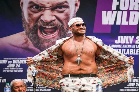 Tyson Fury plans to weigh staggering 300 LBS for Deontay Wilder trilogy as he reveals secret game..