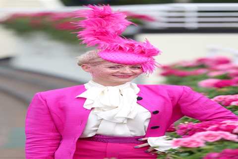 Glam Ascot racegoers brighten up a rainy Ladies’ Day with colourful dresses, lavish hats and..