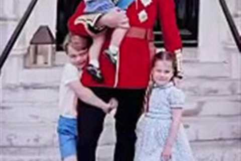 Kate Middleton shares unseen snap of Prince William with George, Charlotte &amp; Louis as they..