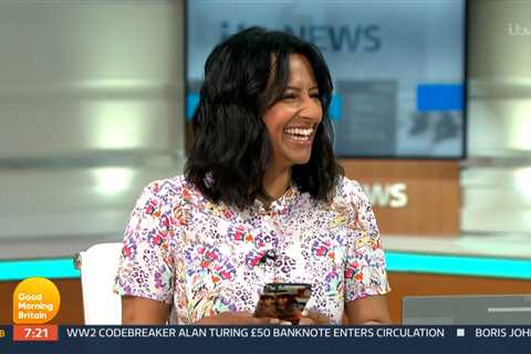 GMB’s Ranvir Singh red-faced as her son video calls her when she’s live on air after revealing..