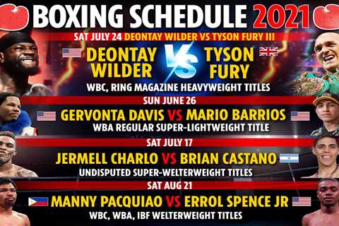 Upcoming boxing fights 2021: Fixture schedule –  Tyson Fury vs Deontay Wilder 3 DATE, Anthony..