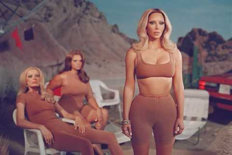 Kim Kardashian shocks fans as star shows off bleached brows &amp; blonde hair for new SKIMS ad amid ..