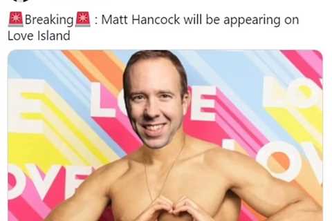 Love Island fans share hilarious memes of Matt Hancock ‘on the show’ after shock affair