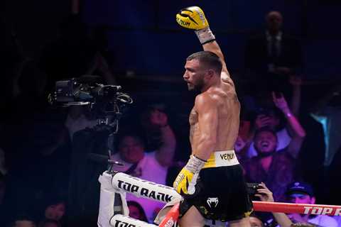 Watch Vasiliy Lomachenko KO Masayoshi Nakatani in comeback fight before calling for Teofimo Lopez..