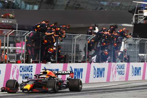 Max Verstappen given FIA warning after doing ‘burnout’ over line at Styrian Grand Prix as race..