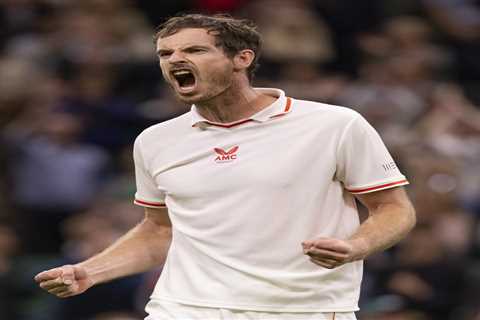 Andy Murray wearing eco-friendly merino wool AMC tennis kit at Wimbledon he helped design