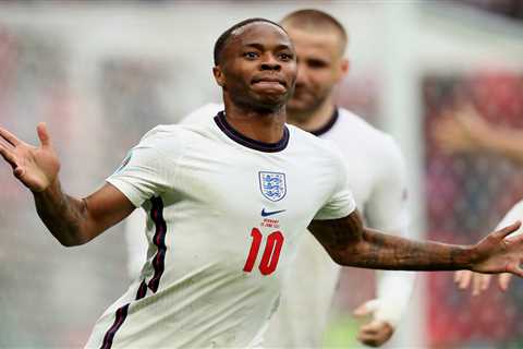 Watch Raheem Sterling send whole of England wild after stunning build-up play and goal against..