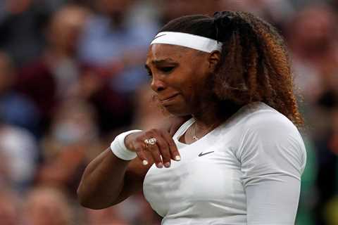 Serena Williams QUITS Wimbledon in tears as ankle injury forces first-set withdrawal with medics..