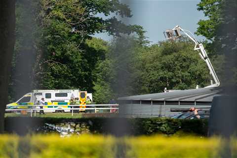 Jockey describes witnessing ‘horrific’ moment two men fell 20ft from cherry picker onto van at..