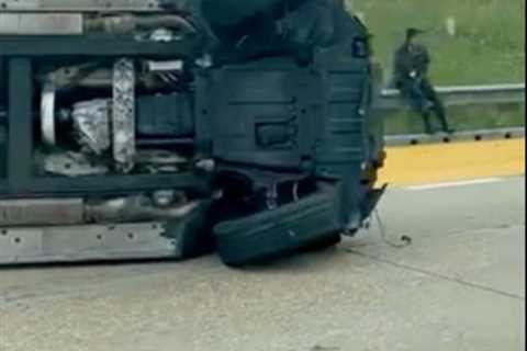 Arsenal star Ainsley Maitland-Niles involved in serious car accident and rolls £105k Mercedes..