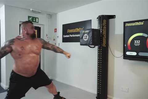 Watch Eddie Hall attempt to surpass Francis Ngannou’s WORLD RECORD for hardest punch as he trains..