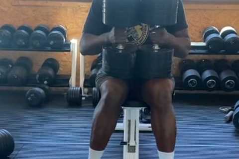 Dillian Whyte taunts ‘p***y’ Deontay Wilder over dramatic bench press video by casually lifting..