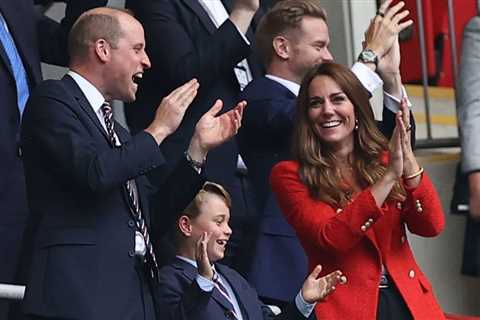 Prince William, Kate and George go wild over England win as they join Beckhams at Euro 2020..