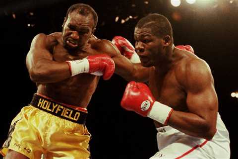 Riddick Bowe to return for ‘celebrity boxing’ aged 53 in October after calling out Mike Tyson for..