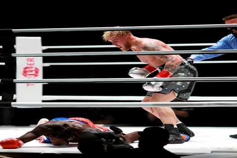 Jake Paul gets kitchen mat of KO’d Nate Robinson on his floor after brutally flooring ex-NBA star..