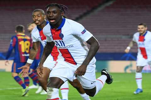 PSG in talks to sign Moise Kean back on loan transfer from Everton with option to buy on permanent..