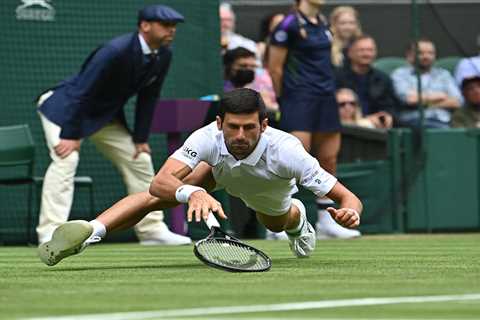 Why are tennis players falling over at Wimbledon?