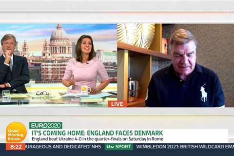 Good Morning Britain blunder as Sam Allardyce’s phone rings mid-interview – and he looks mortified