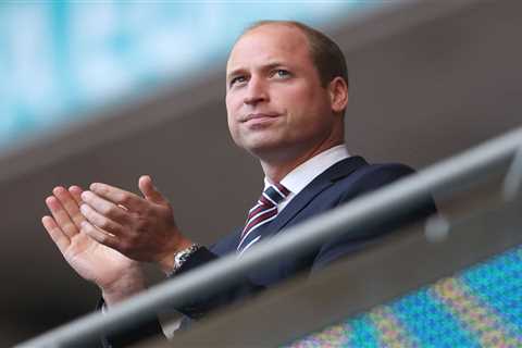 Prince William joins Boris &amp; Carrie at Wembley as he cheers on the Three Lions against Denmark..