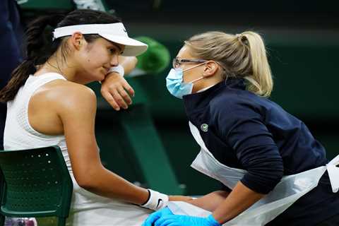 Emma Raducanu’s dad hints ‘nerves’ were down to 18-year-old being forced out of Wimbledon with..