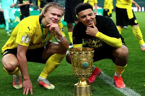 Erling Haaland gutted about Jadon Sancho’s Man Utd transfer as he sends crying emoji in reply to..