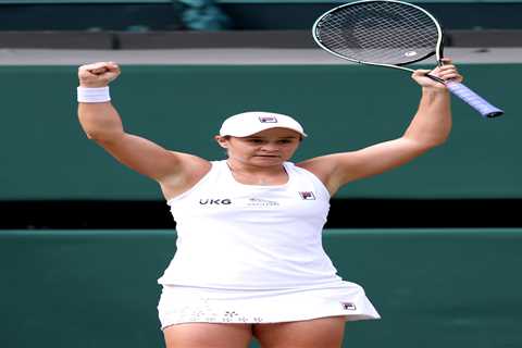 Ashleigh Barty fulfils childhood dream of reaching Wimbledon final after beating Angelique Kerber..