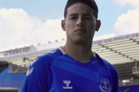 Everton release new 2021/22 home kit and drop hint James Rodriguez and Richarlison are STAYING..