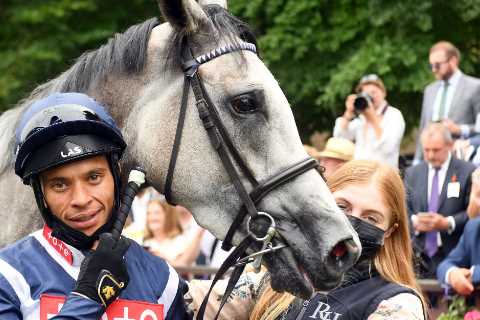 Jockey banned moments after winning £122,000 in race that left rival trainer in tears