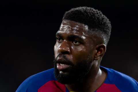 Man Utd ‘very tempted’ by transfer move for Barcelona defender Samuel Umtiti with Arsenal also keen ..