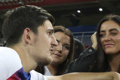 Watch Grealish and Saka hilarious Maguire impressions as they chat to friends after England reach..