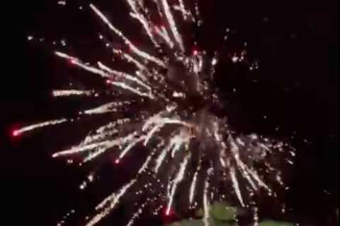 England fans set off fireworks outside Italy team’s hotel at 2am ahead of Euro 2020 final