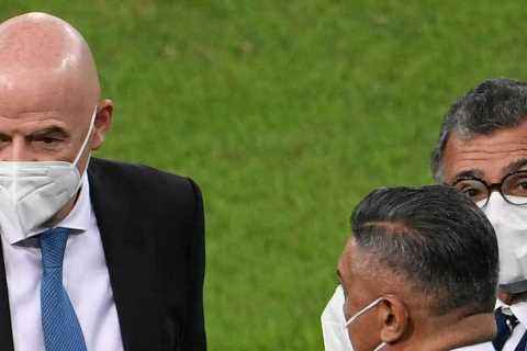 FIFA boss Gianni Infantino watches Copa America final before hot-footing it to London for Euro 2020 ..