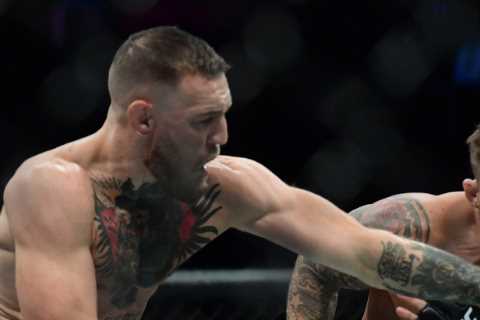 Jake Paul offers Dustin Poirier $100,000 ‘sleepy’ Conor McGregor chain and says ‘I think you..